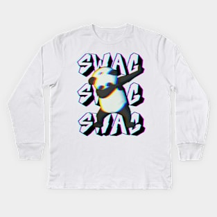 Panda swag Kids Long Sleeve T-Shirt